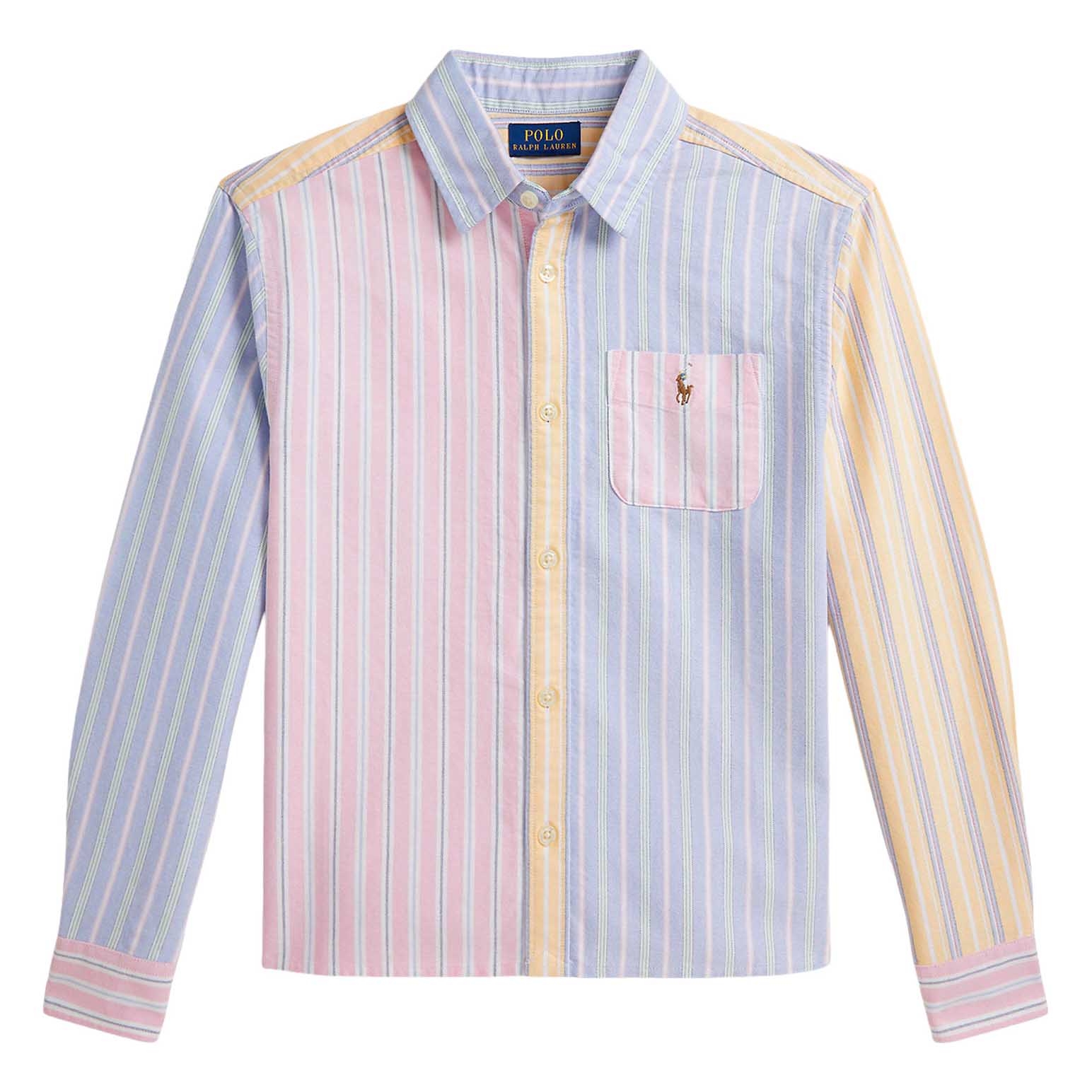 Polo Ralph Lauren Striped Cotton Oxford Boxy Fun Shirt 7-10Y